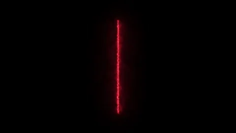 Red glowing vertical lightning animation. Vidéo 331897445