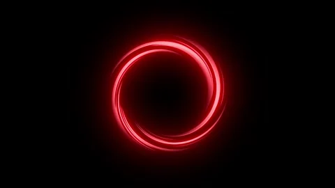 Red Glowing Vortex Portal Slow to Fast on Black Stock Footage 336023965