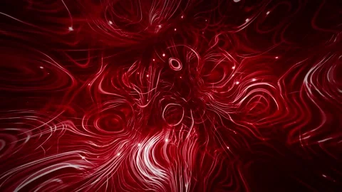 Red glowing wavy abstract background Stock Footage 200920481