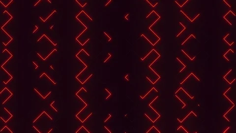 Red glowing zigzag pattern - abstract design of vivid red lines Stock-Footage 311752502