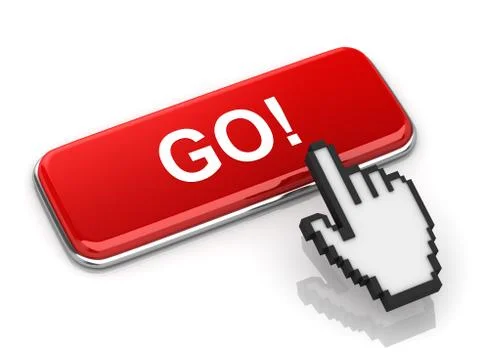 Red Go Button Stock Illustration