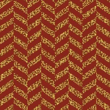 Red gold chevron seamless pattern christmas 스톡 일러스트