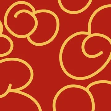 Red Gold Circular Line Pattern Background Stock Illustration