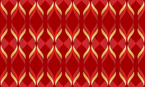Red Gold Diamond Pattern Background For Luxury Marketing Visuals And Elegan.. Stock Illustration