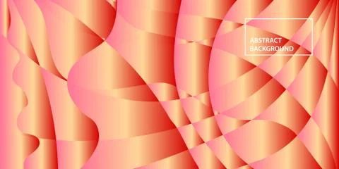 Red-Gold Shapes Vector Abstract Background for design Illustrazione stock