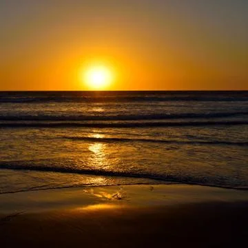 Red Gold sunset Stock Photos