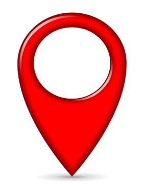 Red gps pointer Stock Illustration