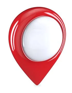 Red GPS Pointers. Stock Illustration