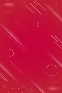 Red Gradient Abstract Background with Modern Geometric Lines Stock Illustration