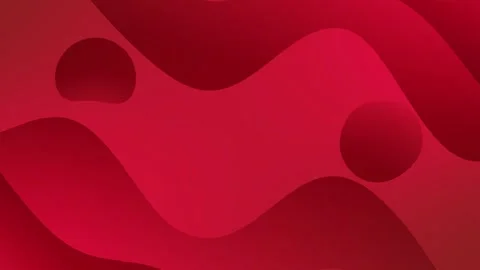 Red gradient animation with wavy shapes, minimalist looping background. Video stock 286412176