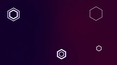 Red gradient background motion animation. polygons. hexagons Stock Footage 275261006