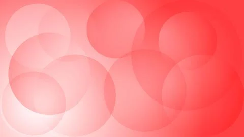 Red Gradient Background with Translucent Circles Stock Illustration