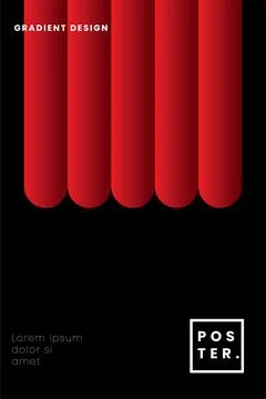 Red Gradient Blend  Ilustración de archivo