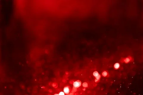 Red gradient bokeh glitter background. Stock Photos