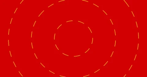 red gradient circle dotted line pattern ... | Stock Video | Pond5