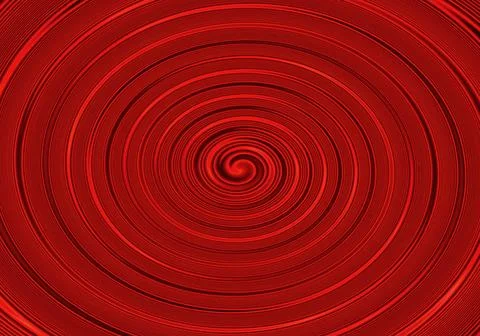 Red Gradient Circular Swirl Design Art. Swirl. Seamless Pattern. Geometry. .. イラスト素材