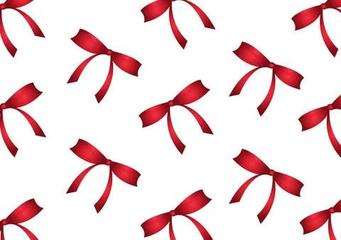 Red gradient colored ribbon pattern on a white background Stock Illustration
