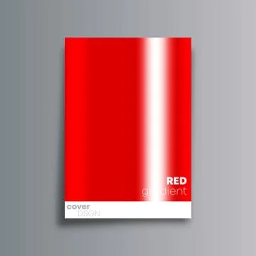 Red gradient cover background for the banner, flyer, poster, brochure or othe Stock Illustration