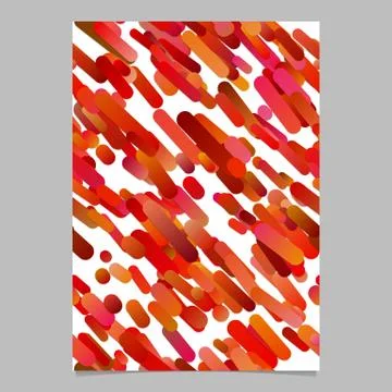 Red gradient diagonal rounded stripe pattern card background template Stock Illustration