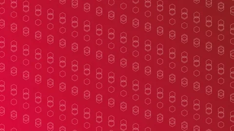 Red gradient with hexagonal columns, seamless looping animation. Stock Footage 286419797