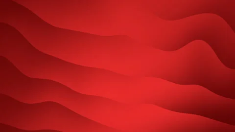 Red gradient pattern with 3D effect wavy lines Stock Footage 285135671