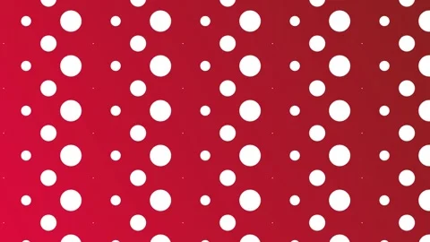 Red gradient with polka dots, seamless looping. Stock Footage 286419081