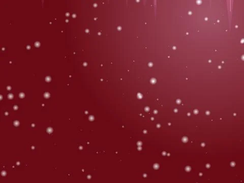 Red Gradient with Sparkling Snowflakes Stock Illustration