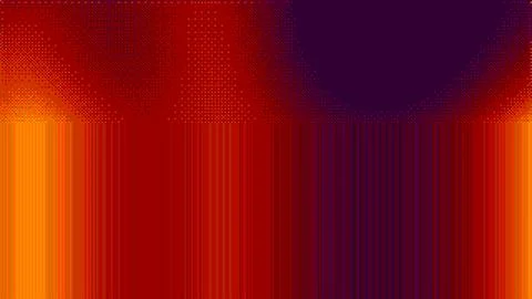 Red gradient vector pixel art background, abstract dotted pixelated pattern Stock Illustration