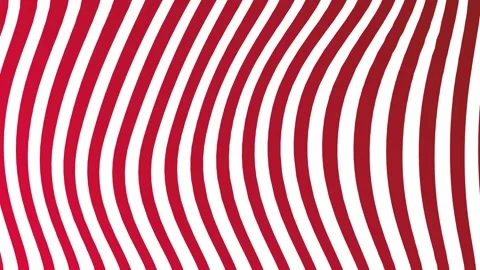 Red gradient wavy stripes, seamless looping. Stock Footage 286418150