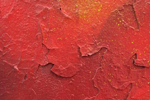 Red Graffiti Wall Stock Photos