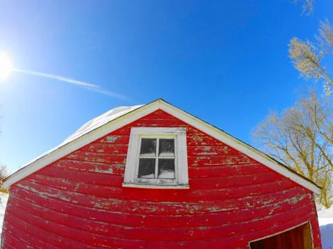 Red Grain Building Stock Photos