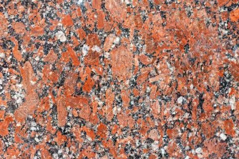 Red granite surface Stock Photos