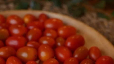 Red grape cherry tomato. Stock Footage 310084359