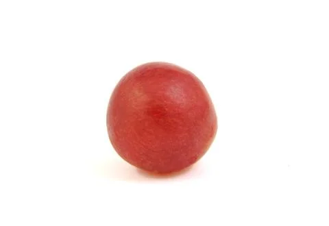 Red grape grain on white background Foto stock