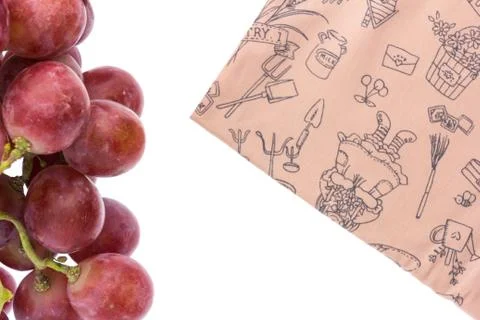 Red grape isolated Stock Photos