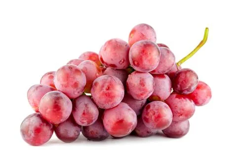 Red grape isolated on white background Stock Photos