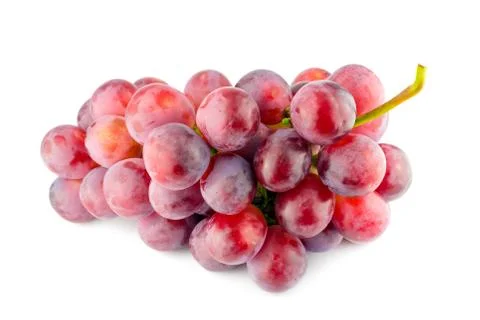 Red grape isolated on white background Stock Photos