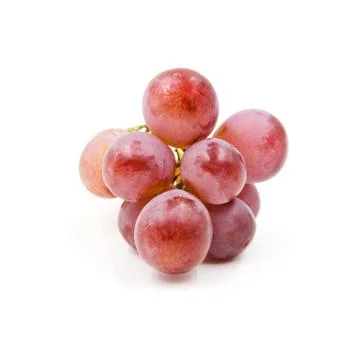 Red Grape isolated on white background. Stock Photos