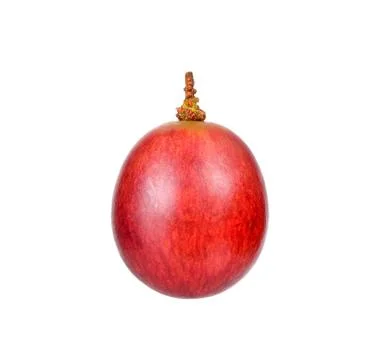 Red grape isolated on the white background Stock Photos