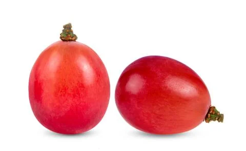 Red grape  isolated on white background. full depth of field Stock Photos