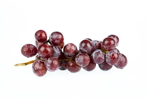 Red grape isolated on white Stock Photos