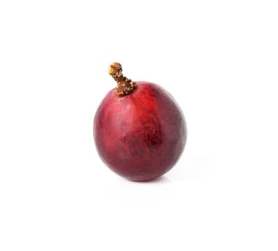 Red grape isolated on white Stock Photos