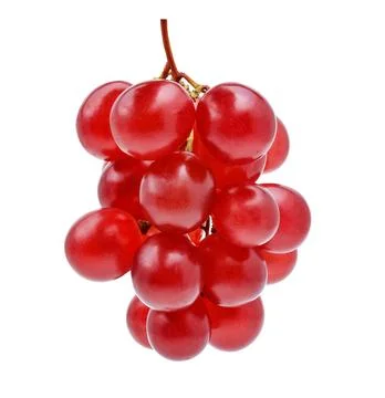 Red grape isolated on white Foto stock