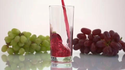 Red Grape Juice Pour Video stock 156905284