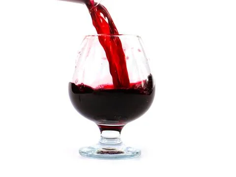Red grape wine Stock Photos