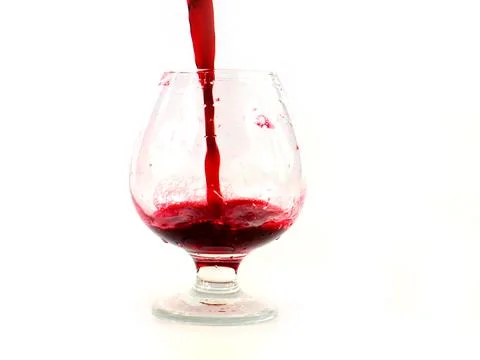 Red grape wine Stock Photos