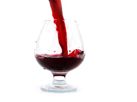 Red grape wine Stock Photos