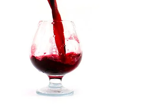 Red grape wine Stock Photos