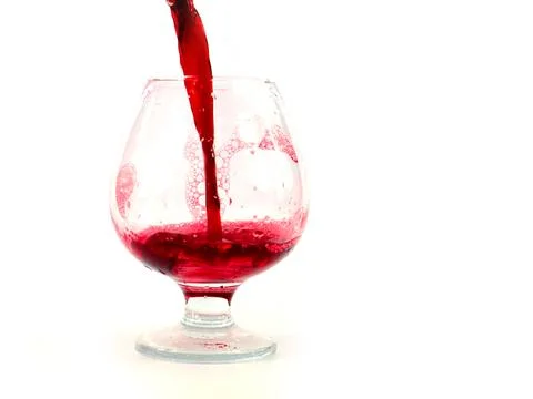 Of red grape wine Stock Photos
