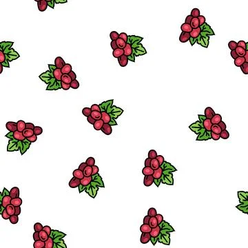 Red grape wine vector seamless pattern Stockillustratie